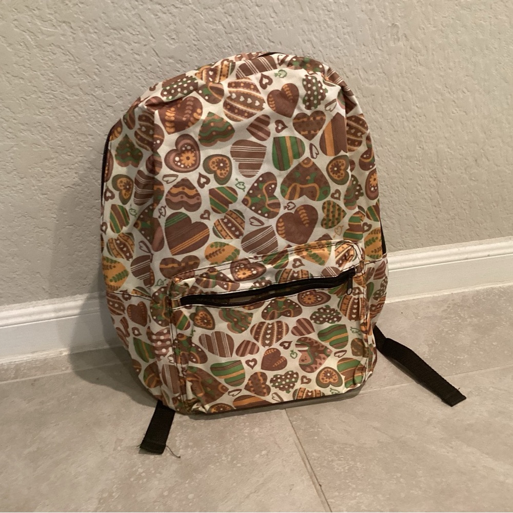 Moda West 17” Heart Pattern Backpack